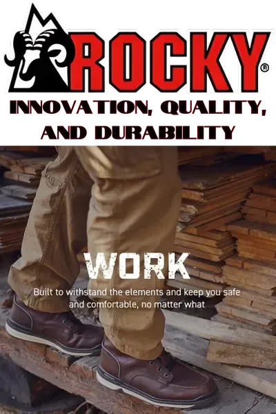 Logo for Rocky Rugged Work & Outdoor Boots