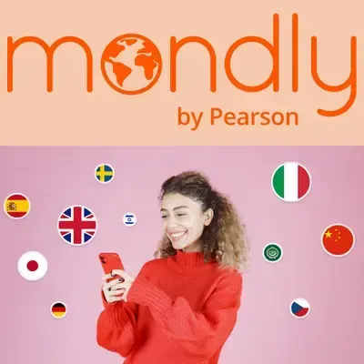 Logo for Mondly - Language Learning App