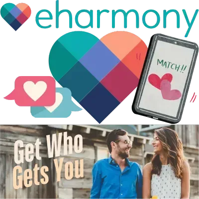 Logo for eharmony - Trusted Dating App