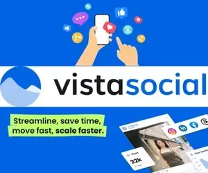 Logo for Vista Social - Social Media Management Platform