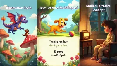 Vibrant, whimsical illustration from a children's storybook, highlighting the Storybook Creator Suite's style capabilities.