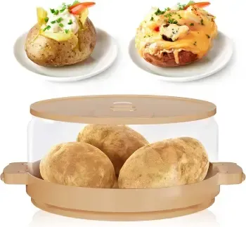 Microwave Baked Potato Cooker As Seen On Tv Cooks In Minutes Tender & Fluffy,baking Potato Cooker For Microwave Oven,Twice Baked Potatoes Steamer,Microwave Baked Potato Bag Upgrade BPA-free