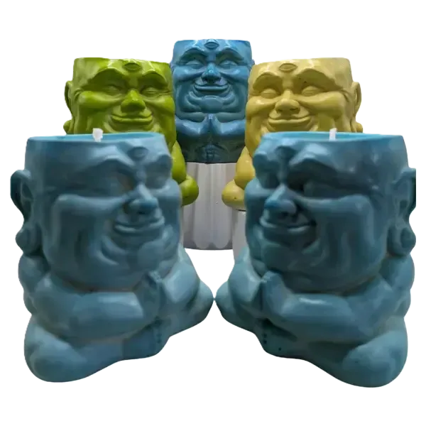 ZenGen USA Artisan Hub – Handcrafted colorful deity ritual candles for spiritual home decor.