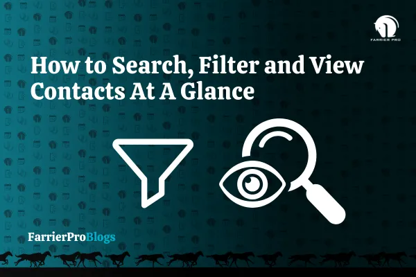 How to Search, Filter and View Contacts At A Glance