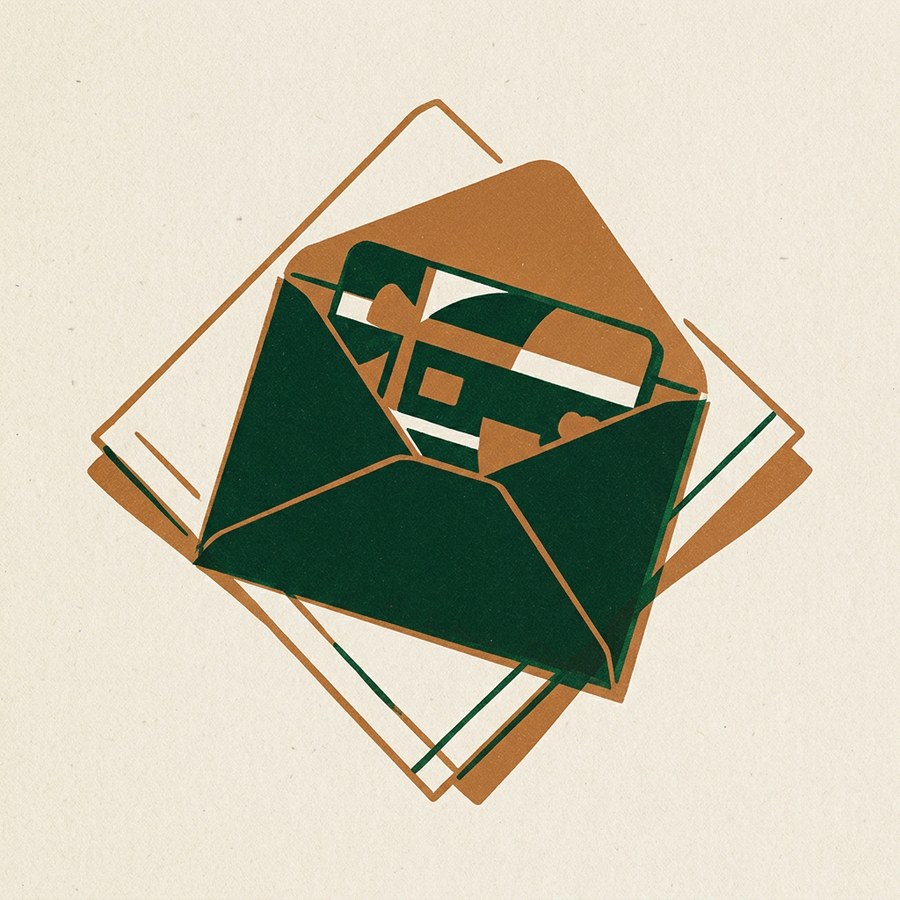 A gift card in an envelope