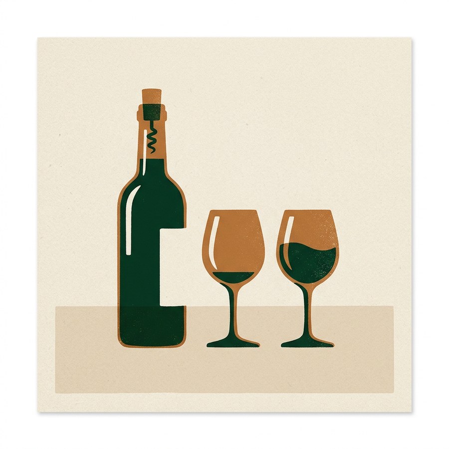 Wine on the counter