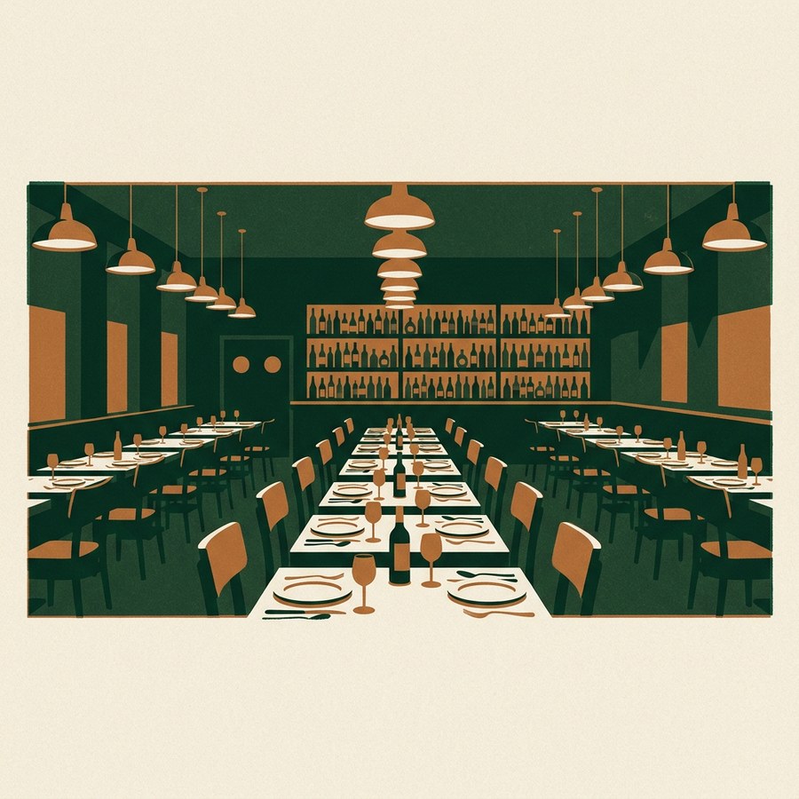 The dining room