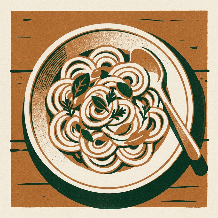 A bowl of pasta