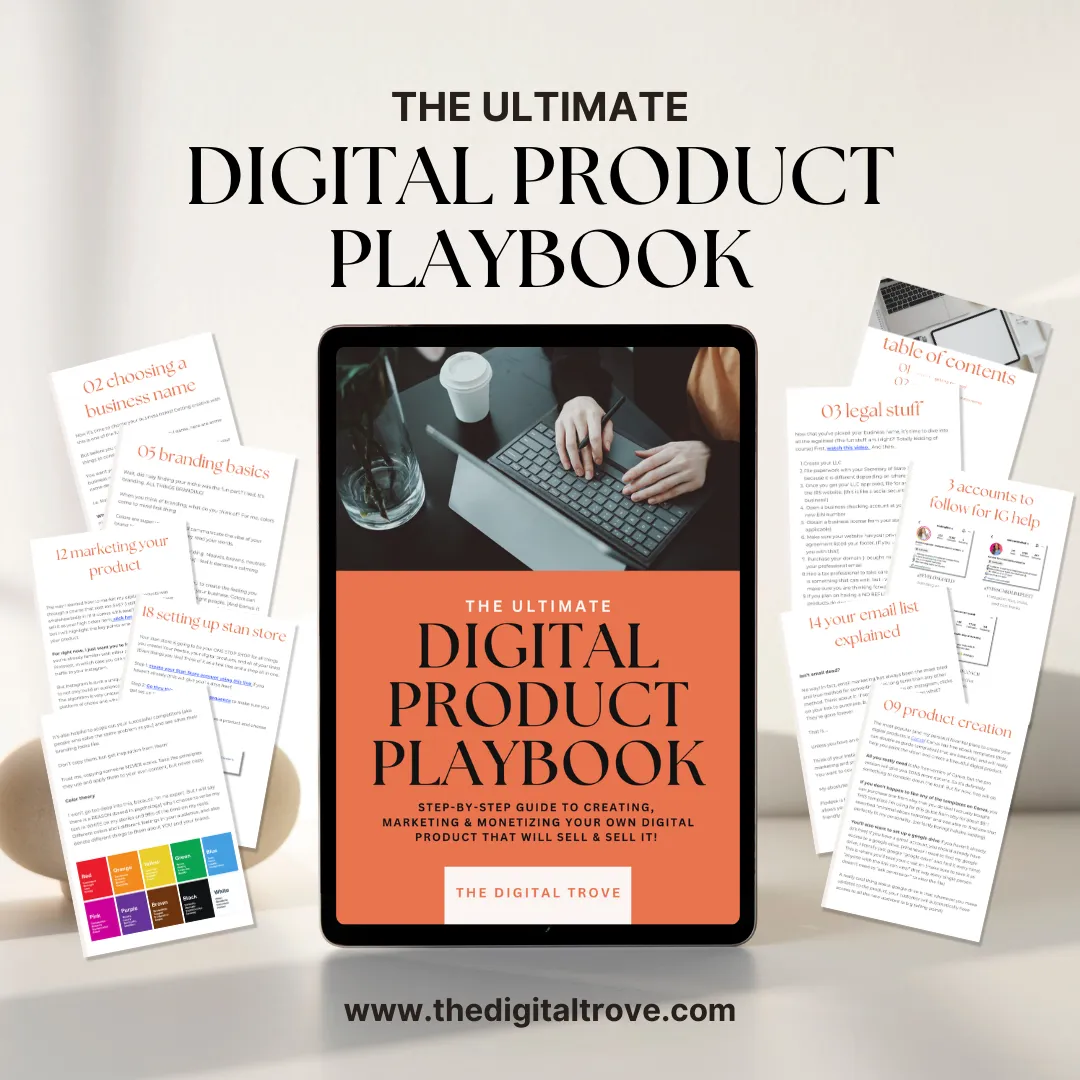 Digital Product Playbook: 17 steps to Crafting, Branding, Marketing, and Monetizing your own digital products