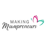 Logo of Making Mumpreneurs, featuring a stylized butterfly with pink and green accents, symbolizing empowerment and community for entrepreneurial mothers.