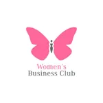 Logo of the Women's Business Club featuring a pink butterfly and the text "Women's Business Club" below it, symbolizing empowerment and community support for women in business.
