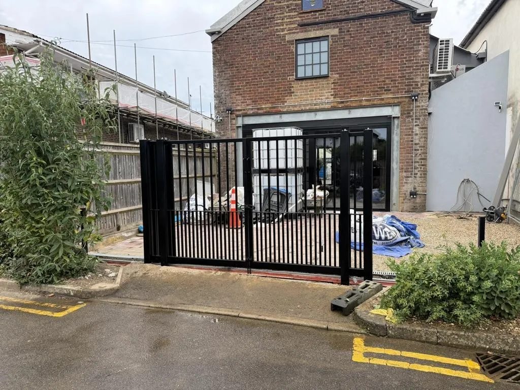 Fabricated Security Gate Installation Cobham