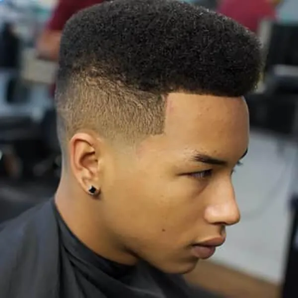 Modern fade haircut at Le Prestige Barbershop in Orlando, FL