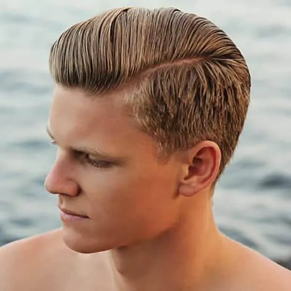 Professional business haircut with clean neckline