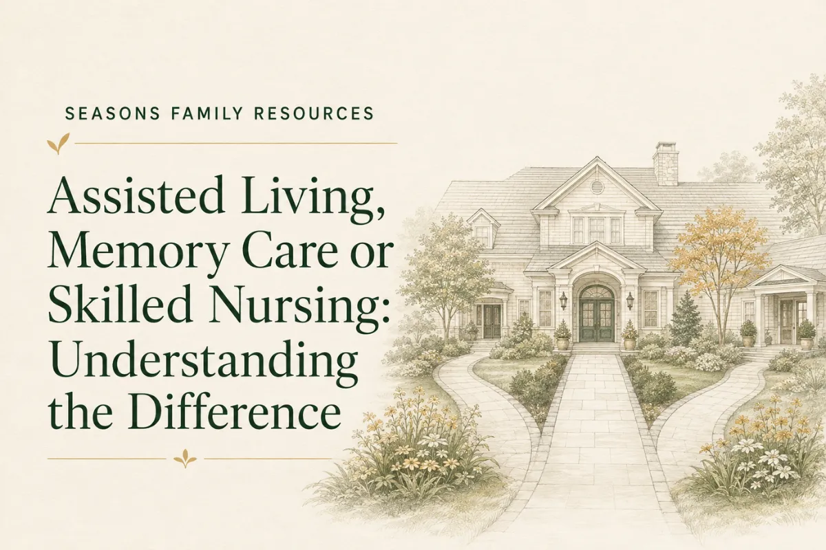 Assisted Living, Memory Care or Skilled Nursing: Understanding the Difference