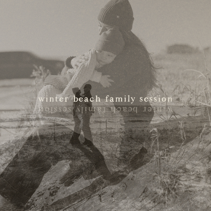 A Winter Beach Family Session - Slow, Cozy Moments by the Coast around Christmas