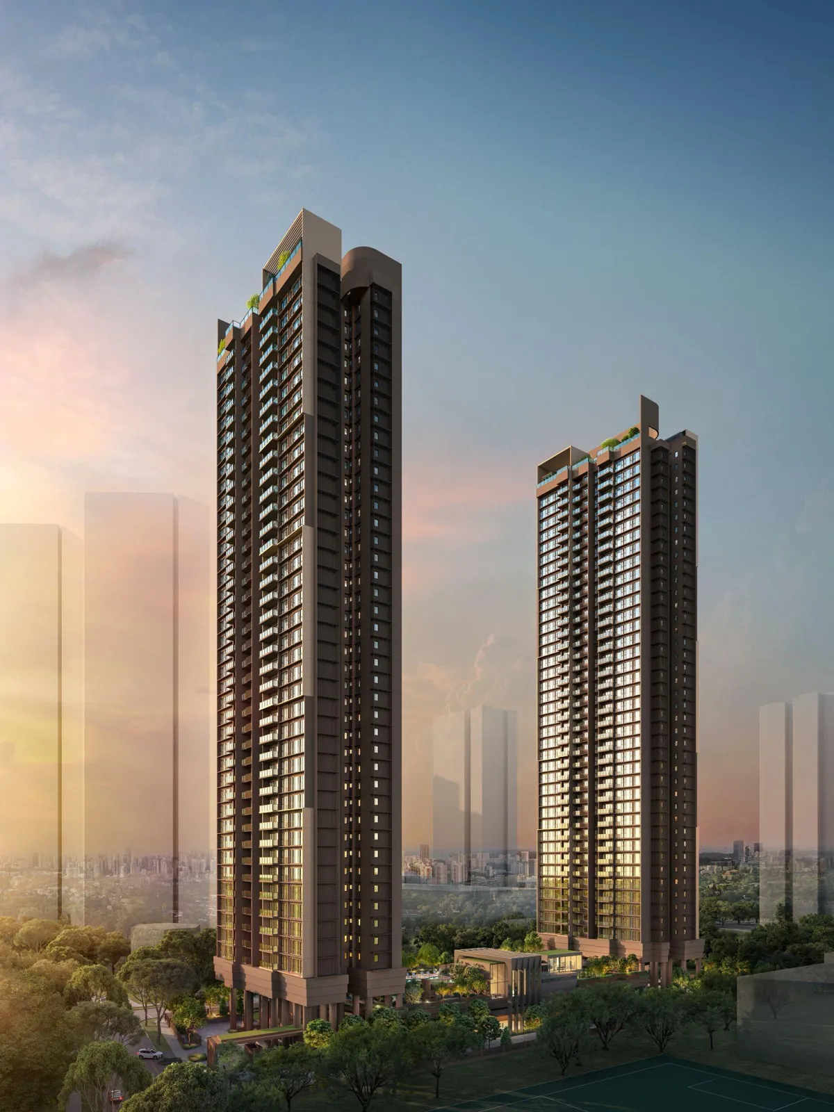 a modern house with a pool in the middle of the yard