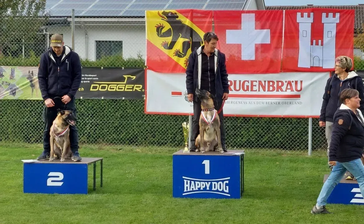 Zweiter und Dritter an der Schweizermeisterschaft in der Disziplin Internationaler Begleithund (IBGH)