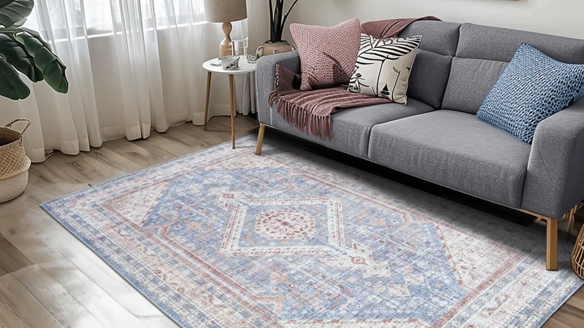 Area rug cleaning at Palm Luxe Cleaners in Wellington, Florida