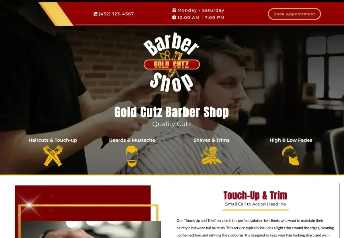 Barber Website