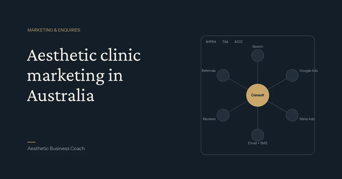 Aesthetic Clinic Marketing in Australia: What Works and What AHPRA Won't Let You Do