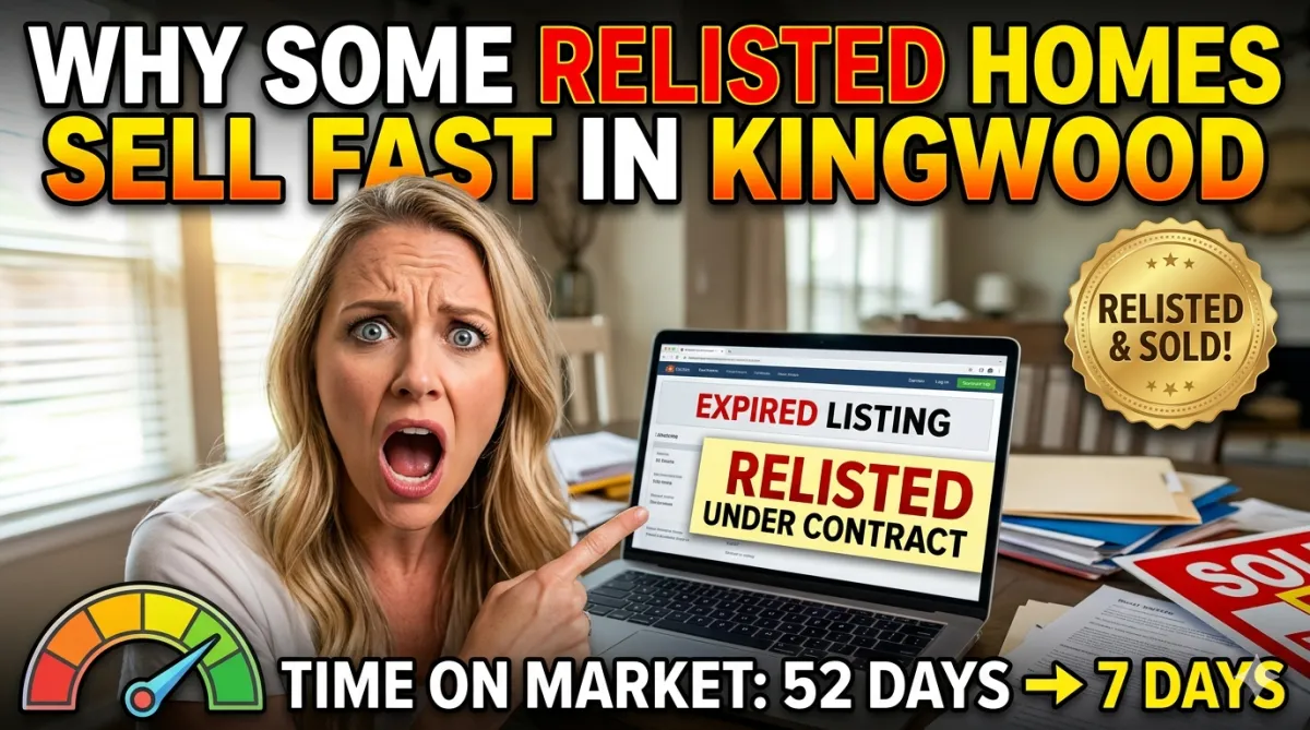 Relisted Homes Kingwood TX | Why Some Sell Fast