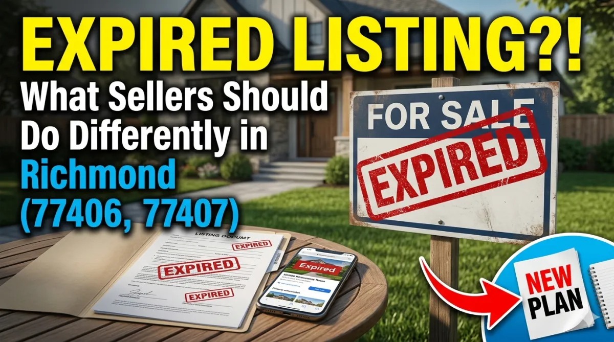 Richmond TX Expired Listing Help for Sellers