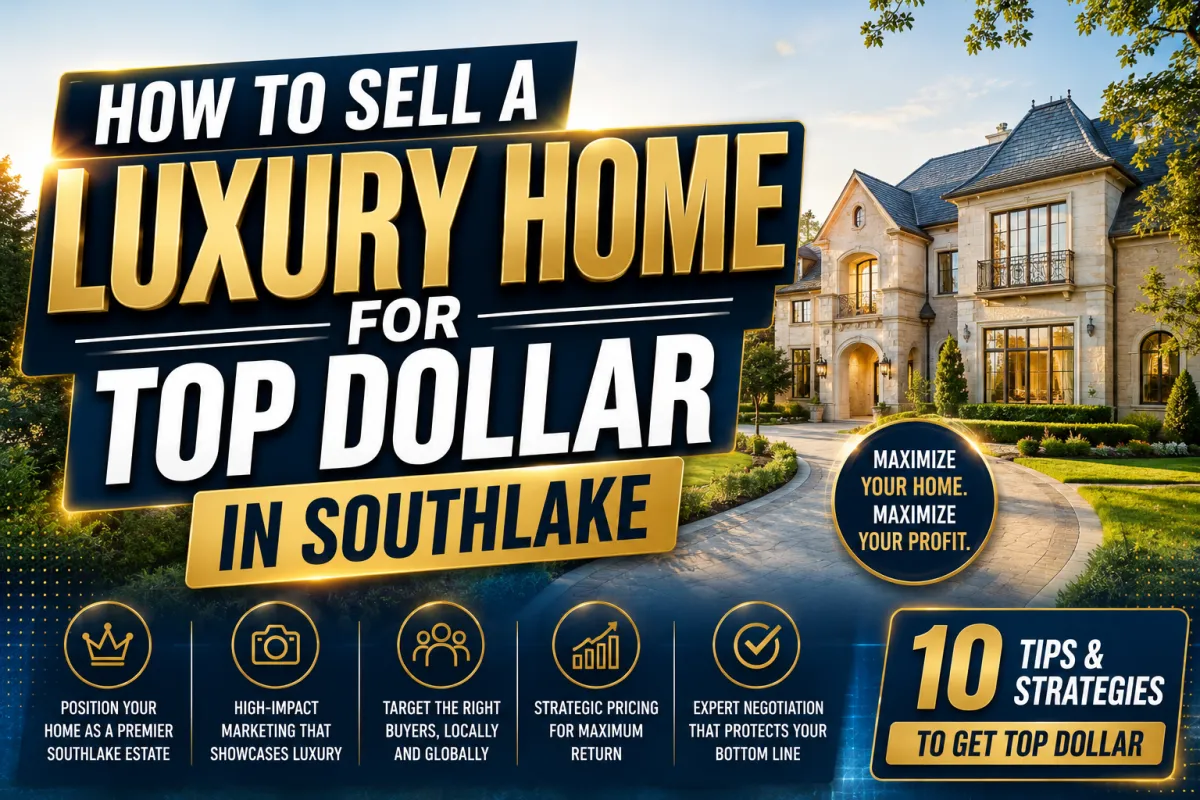 How to Sell a Luxury Home for Top Dollar in Southlake | Sharcom Realty