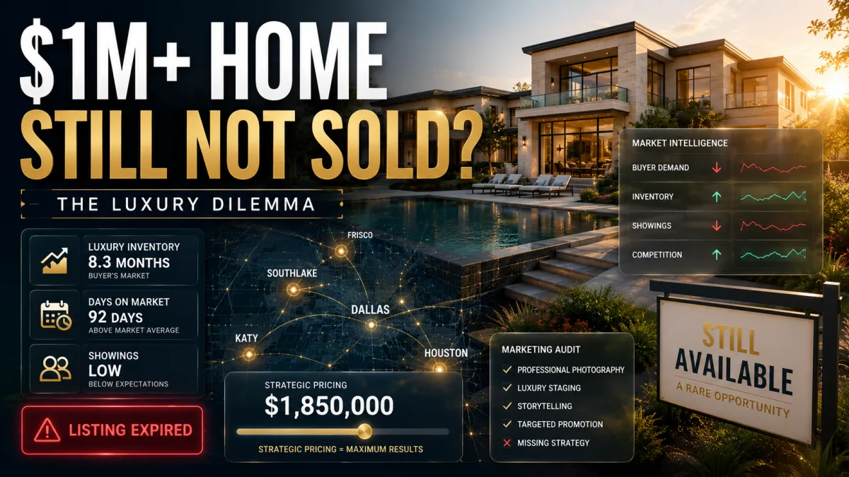 The Luxury Dilemma: Why Your $1M+ Home is Sitting in Texas | Sharcom Realty