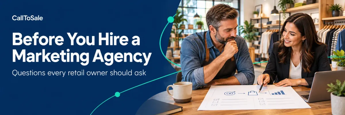 What to Ask Before Hiring a Retail Marketing Agency — CallToSale banner