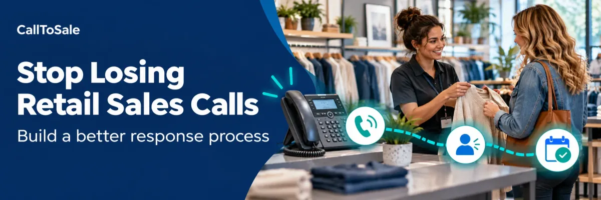 How to Reduce Missed Sales Calls at Your Retail Store — CallToSale banner