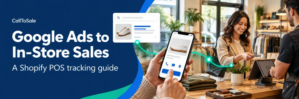How to Track Google Ads to In-Store Sales With Shopify POS — CallToSale banner