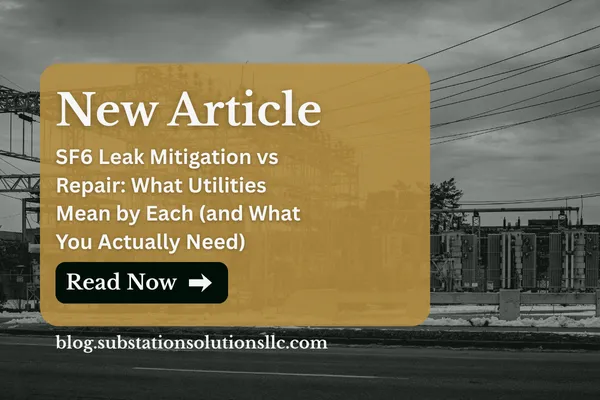 SF6 Leak Mitigation vs Repair: What Utilities Mean by Each (and What You Actually Need)