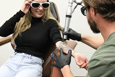 Does laser tattoo removal leave a scar or mark?