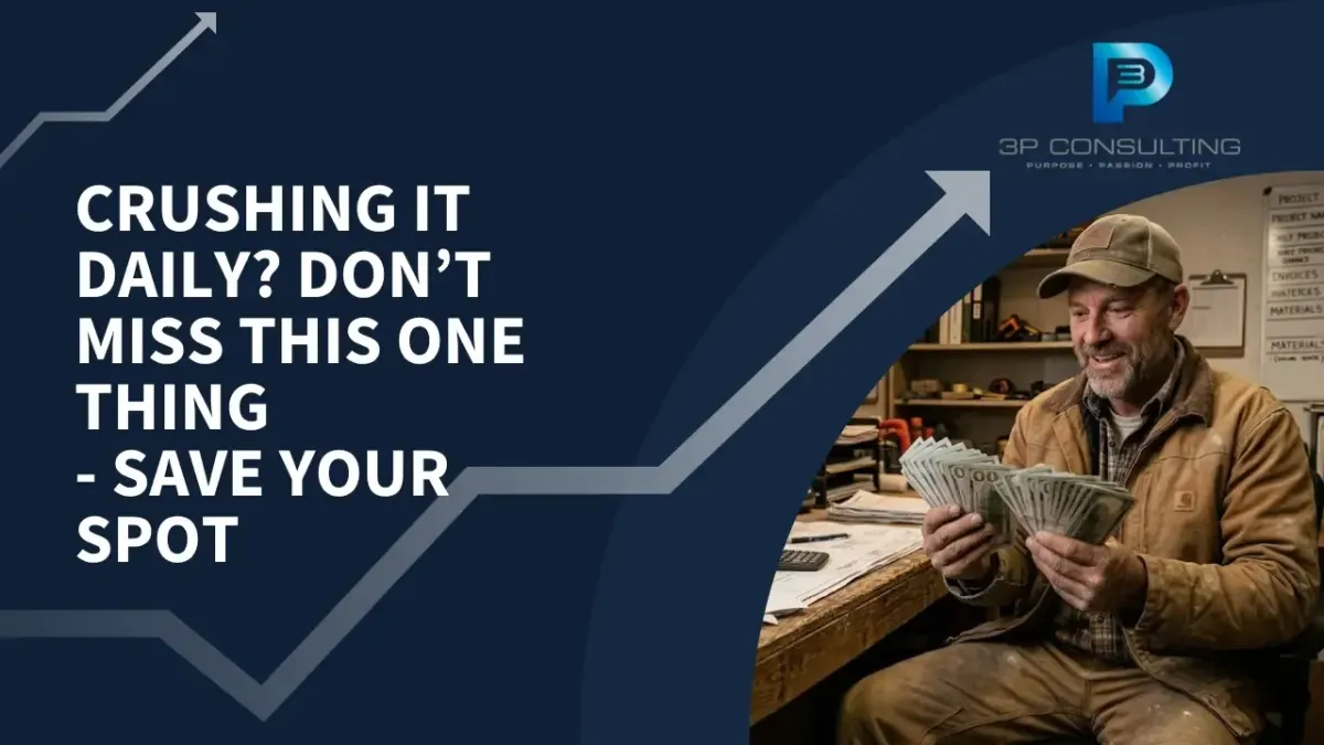 Crushing It Daily? Don’t Miss This One Thing | Save Your Spot