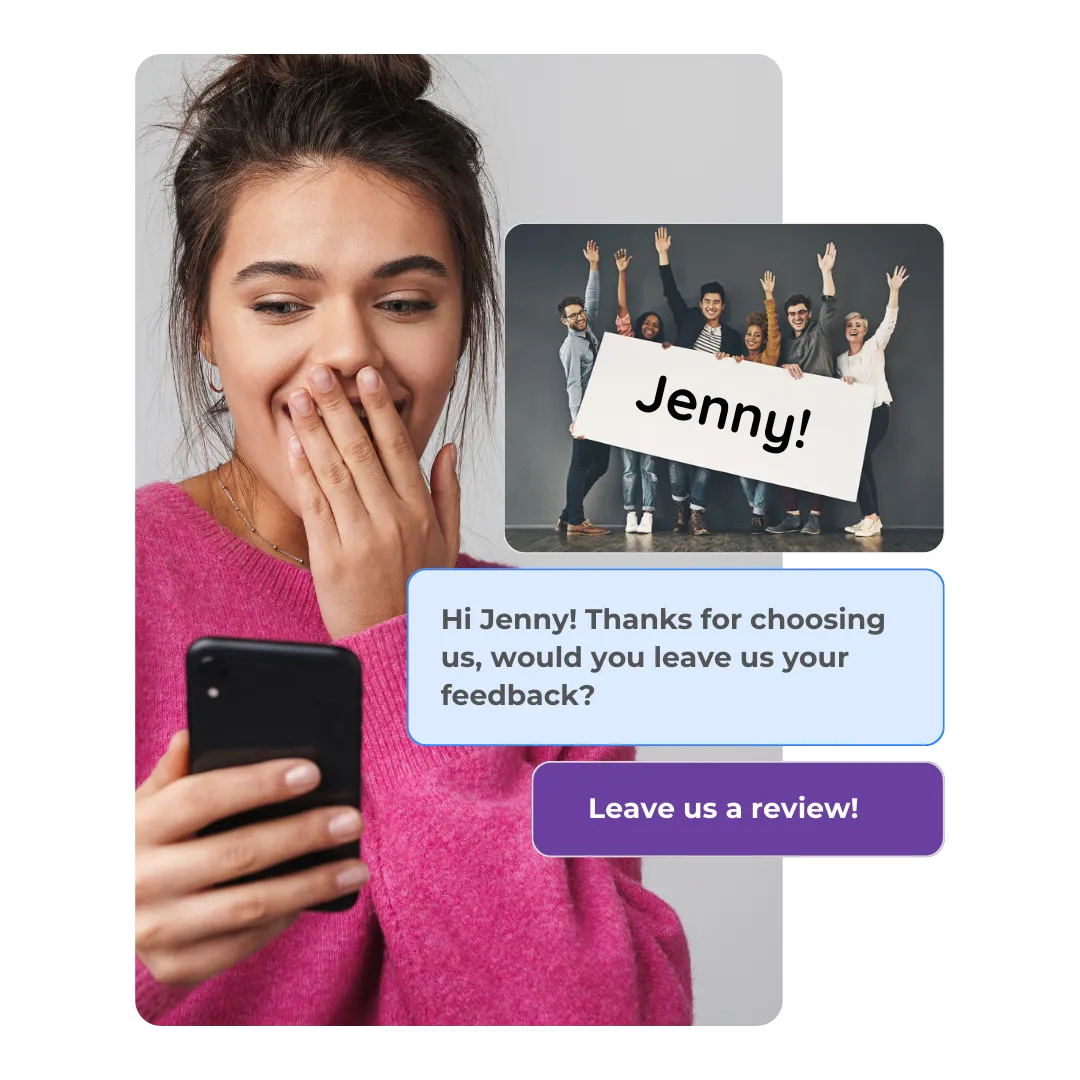 ReviewSync cpersonalised images