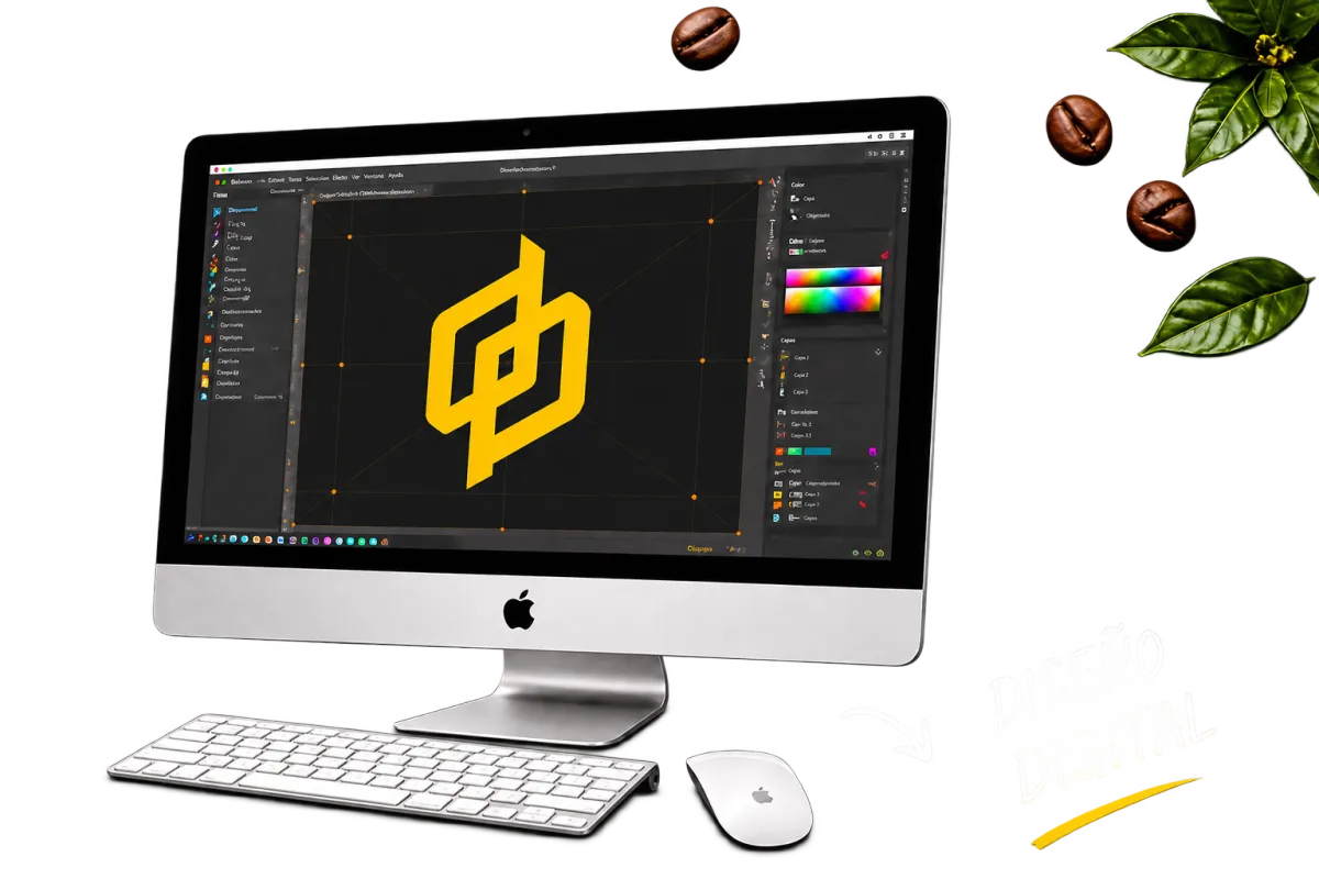 Diseño gráfico digital y desarrollo de identidad visual en computadora por Kreative Medien