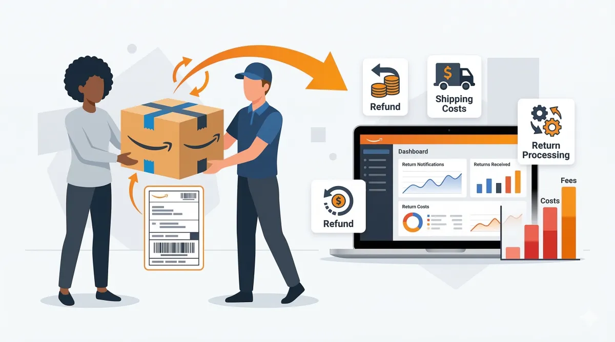 Amazon prepaid return label policy explained for Amazon sellers and FBA businesses