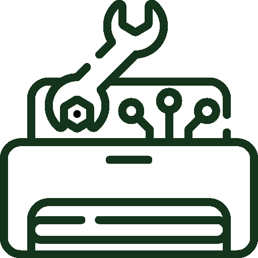 Fault finding air-conditioner icon
