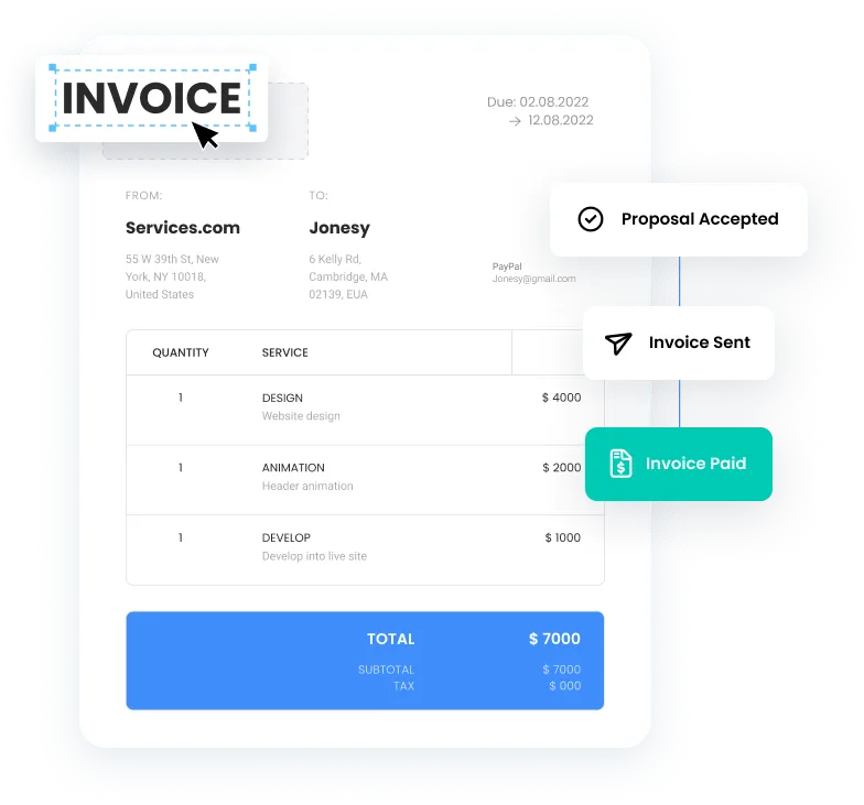 CRM software to close leads and invoice on your website