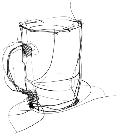 drawing of mug
