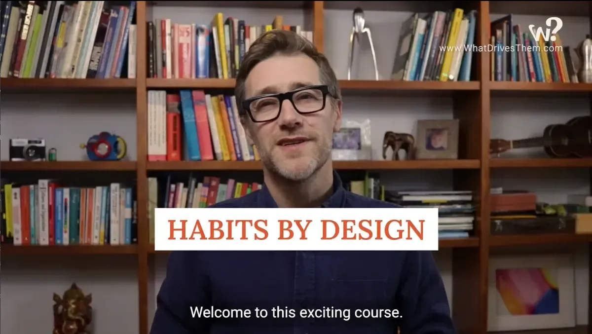 image of Gary giving Habits by deisgn online course