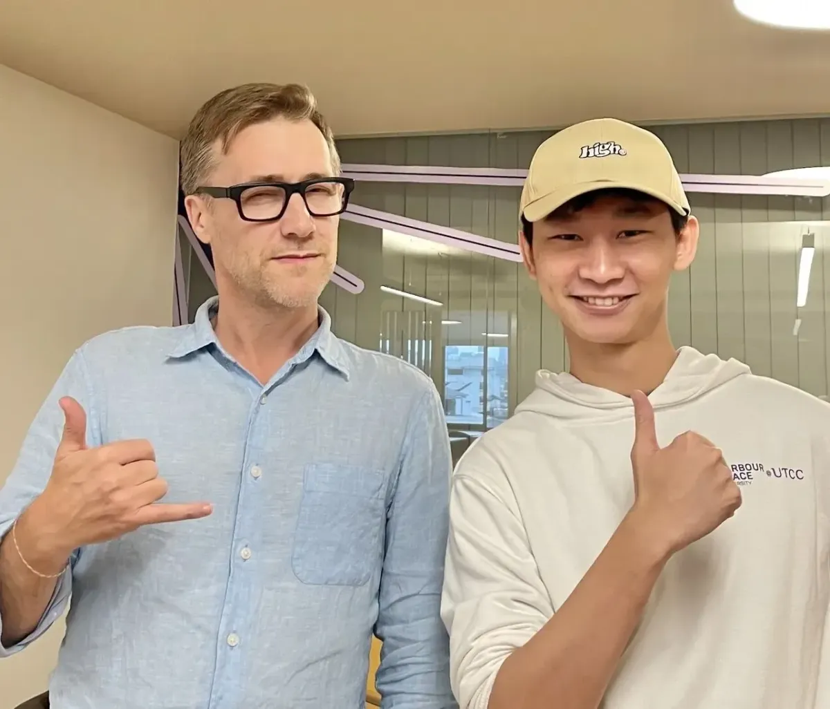 Image of Nyi Myat with Gary