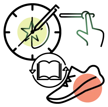 icon of designing habits and turning on motivations