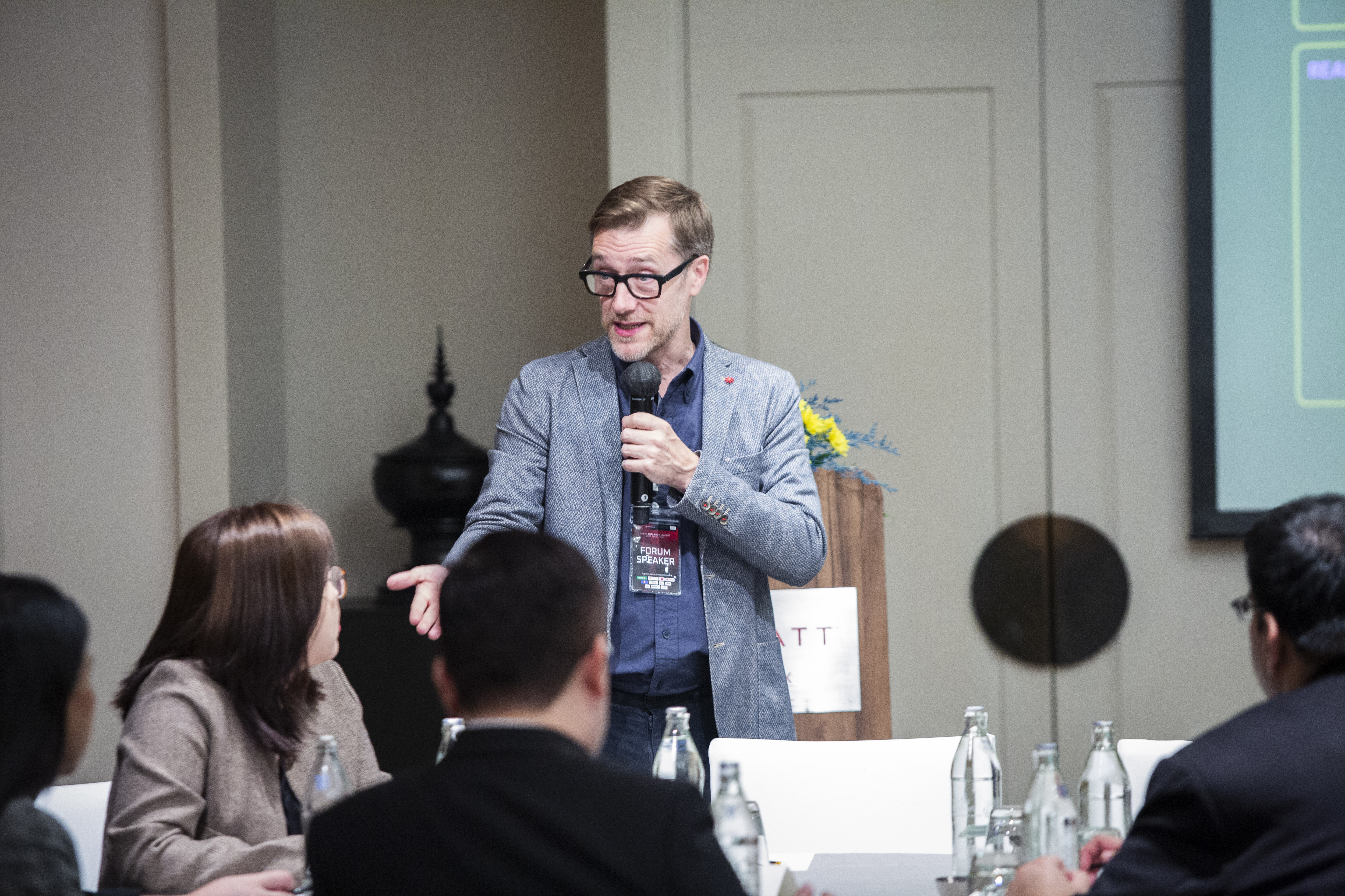 Gary giving training for YPO