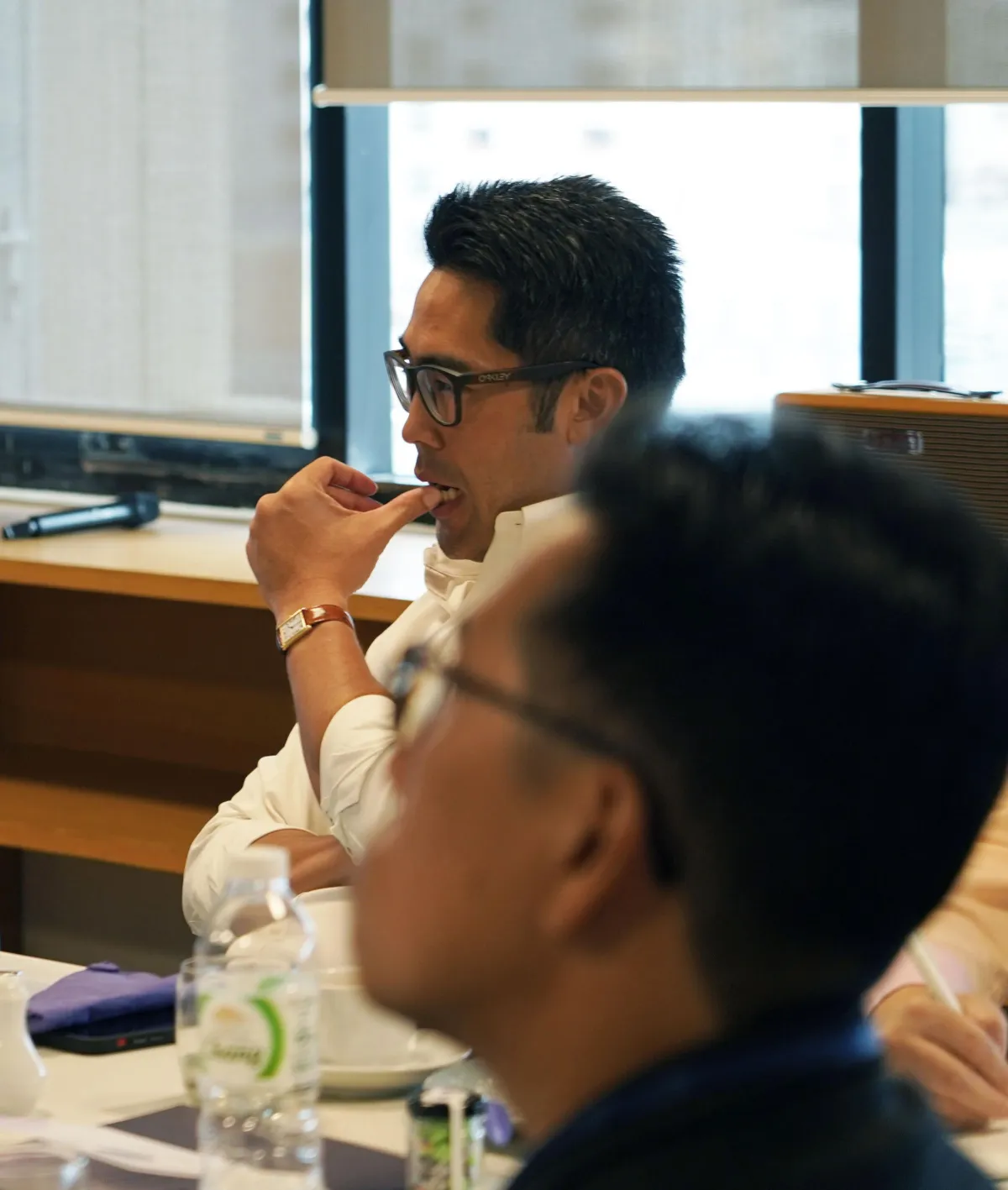 A Professional looking ahead