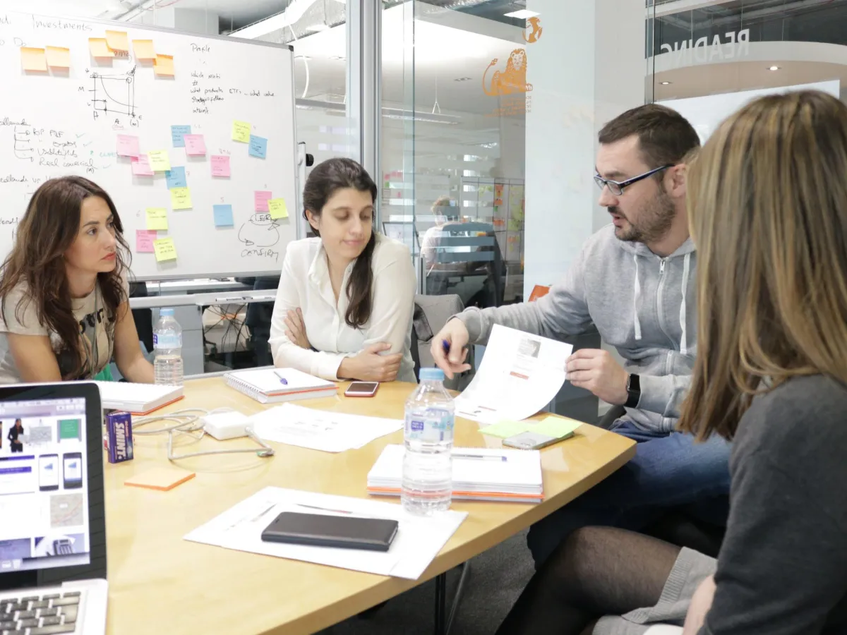 Image of ING team working