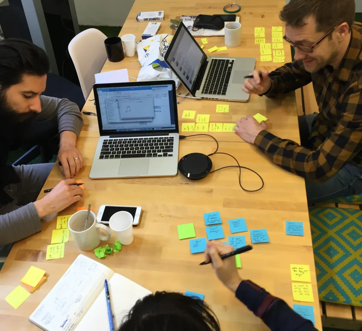 Gary working with team