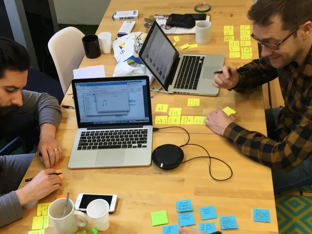 Gary and team working on innovation