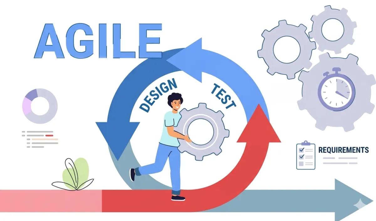 Illustration about Agile